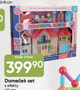 Domeček set s efekty 40cm