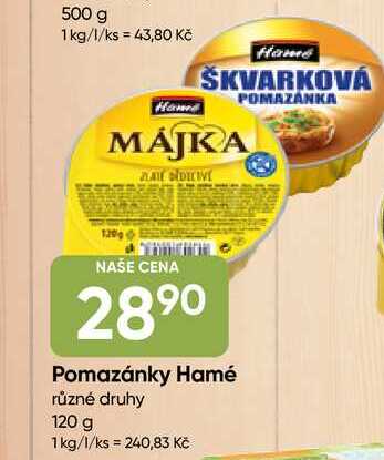 Hamé paštika 120g, různé druhy