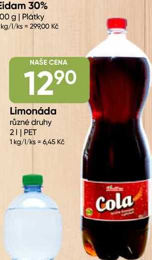 Hruška Limonáda různé druhy 2L