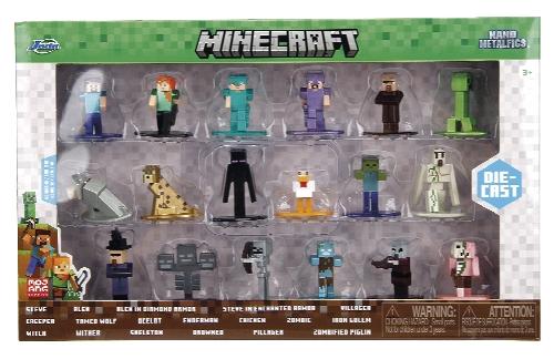 Kovové sběratelské nanofigurky Minecraft, 1 KS