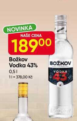 Božkov Vodka 43% 0,5l 0.5L