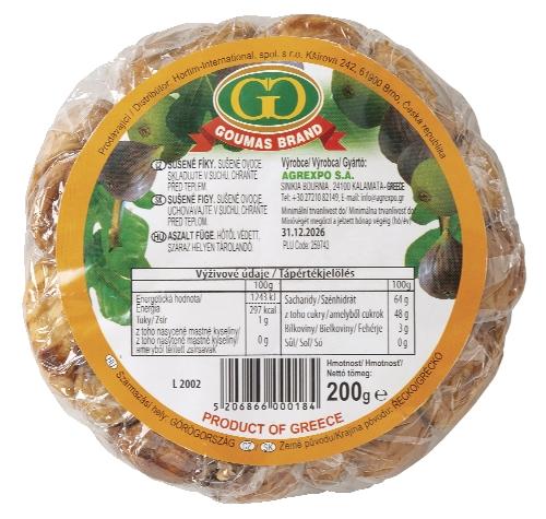 Fíky sušené, 200 g