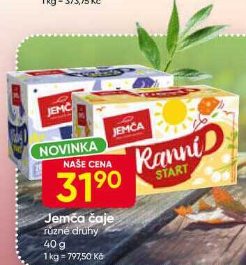 Jemča čaje různé druhy 40 g 