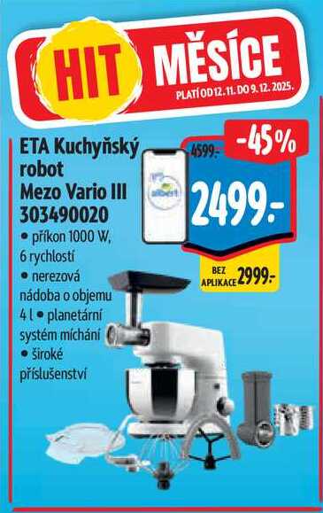 ETA Kuchyňský robot Mezo Vario III 303490020