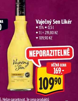 Vaječný Sen Likér, 0,5 l