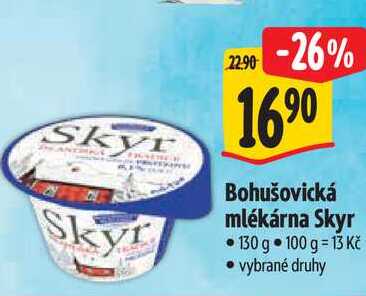 Bohušovická mlékárna Skyr, 130 g