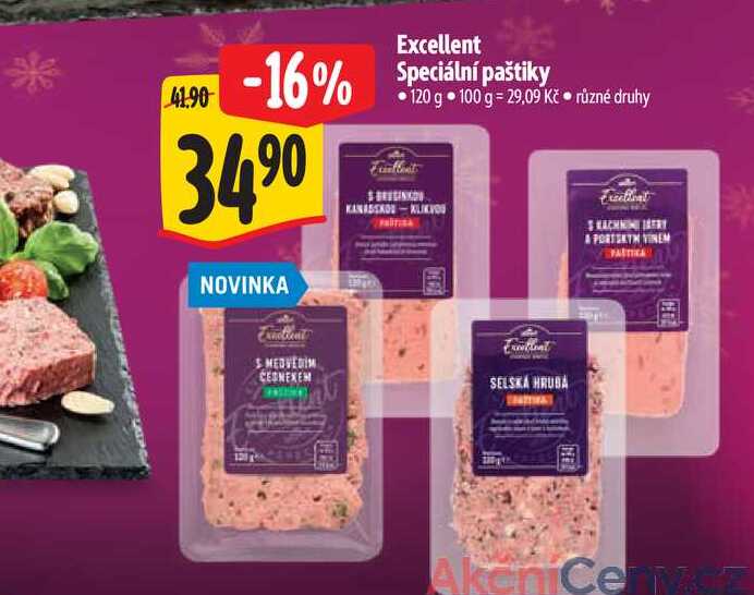 Excellent Speciální paštiky 120 g