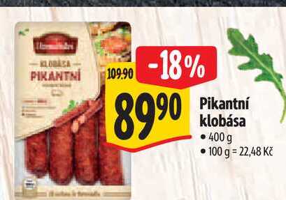   Pikantní klobása 400 g   