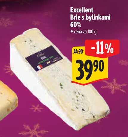 Excellent Brie s bylinkami 60% 100 g