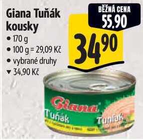 Giana Tuňák kousky, 170 g