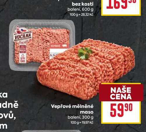 Vepřové mělněné maso balení,300 g
