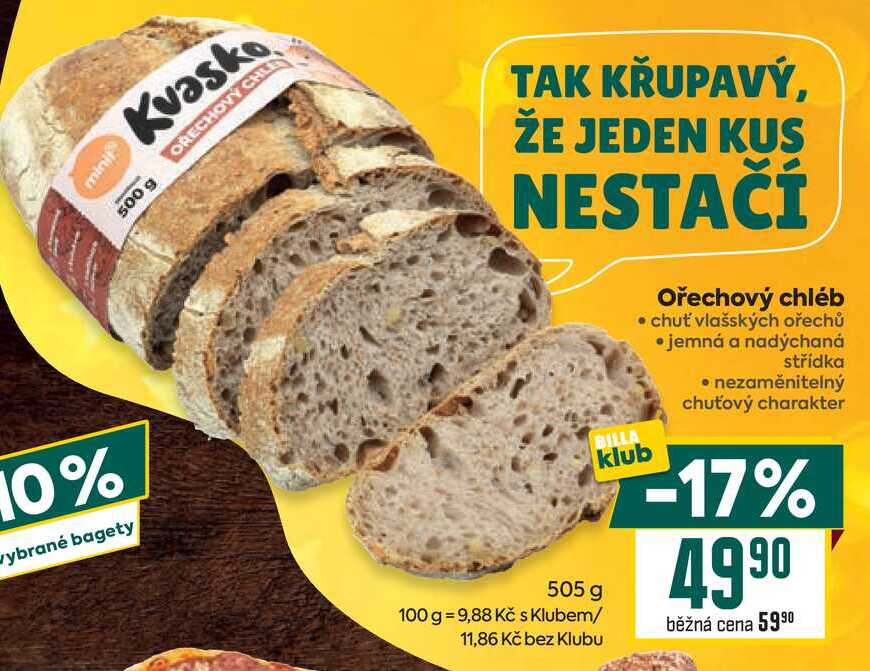 Ořechový chléb 505g 