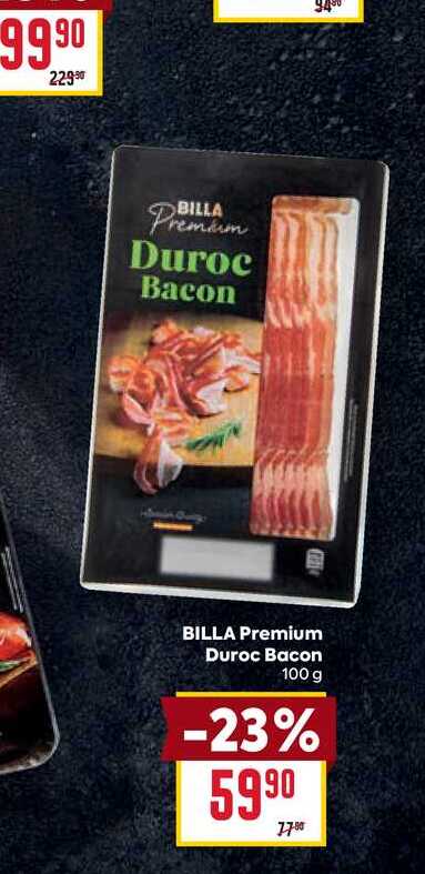 BILLA Premium Duroc Bacon 100 g