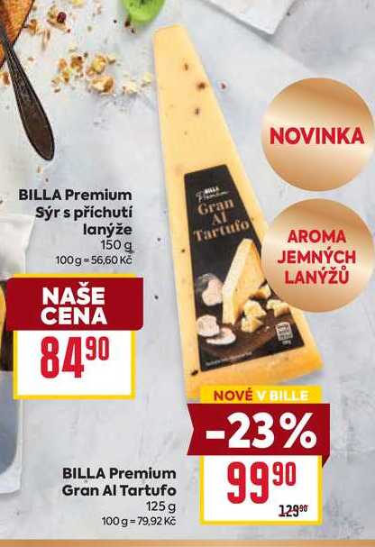 BILLA Premium Gran Al Tartufo 100 g 