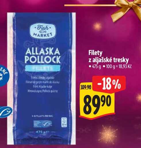 Filety z aljašské tresky 475 g