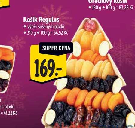 Košík Regulus výběr sušených plodů 310 g