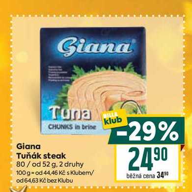 Tuňák steak 80/ od 52 g