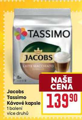 Tassimo Kávové kapsle 1 balení