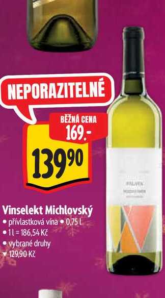 Vinselekt Michlovský 0,75 l
