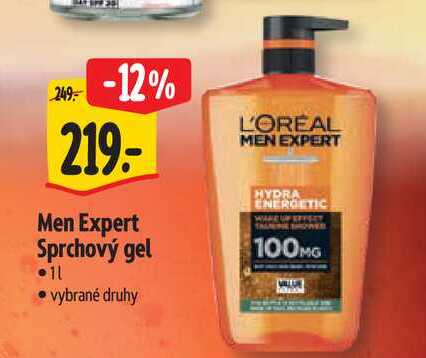 Men Expert Sprchový gel, 1 l