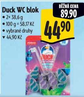 Duck WC blok, 2x 38,6 g