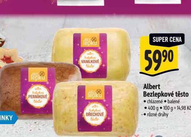 Albert Bezlepkové těsto 400 g