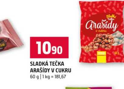 SLADKÁ TEČKA ARAŠÍDY V CUKRU 60 g
