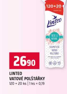 LINTEO VATOVÉ POLŠTÁŘKY 120 +20 ks