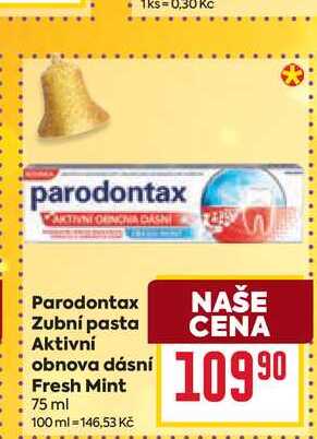 Parodontax Zubní pasta Aktivní obnova dásní Fresh Mint 75 ml