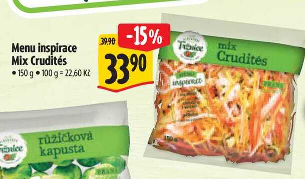 Menu inspirace Mix Crudités, 150 g 