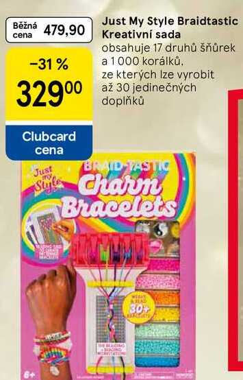 Just My Style Braidtastic Kreativní sada, obsahuje 17 druhů šňůrek a 1000 korálků. ze kterých lze vyrobit až 30 jedinečných doplňků 