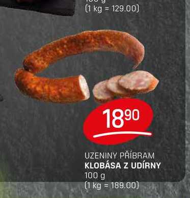 KLOBÁSA Z UDÍRNY 100 g
