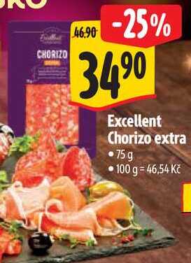 Excellent Chorizo extra, 75 g 