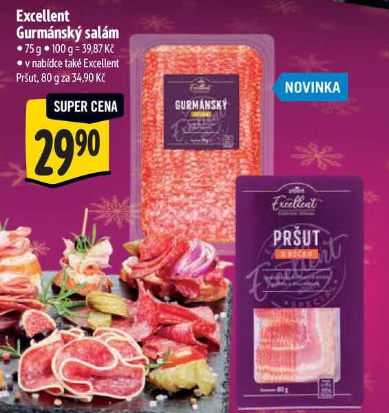 Excellent Gurmánský salám, 75 g