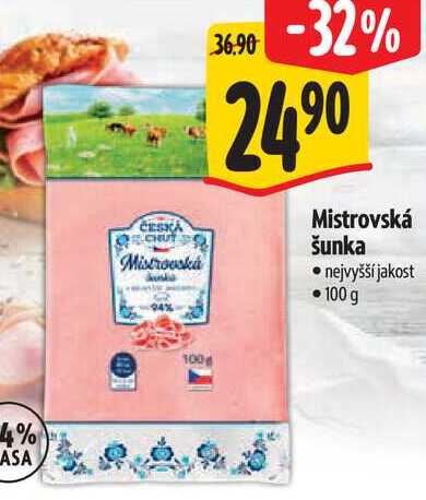Mistrovská šunka, 100 g