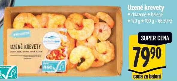 Uzené krevety, 120 g