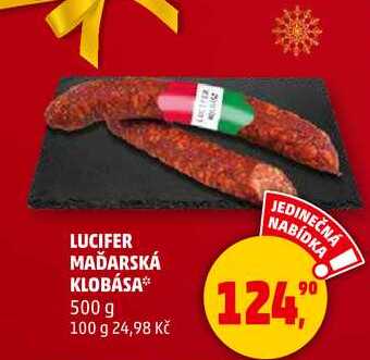 LUCIFER MAĎARSKÁ KLOBÁSA, 500 g 