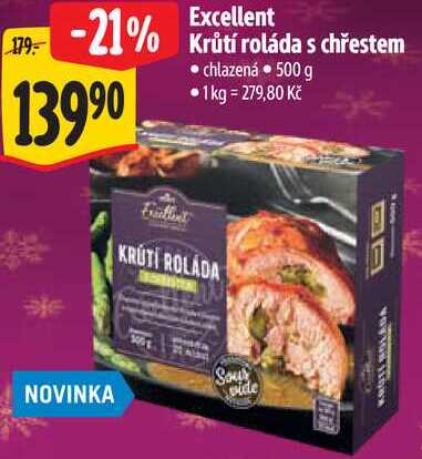 Excellent Krůtí roláda s chřestem, 500 g