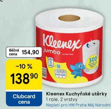 Kleenex Kuchyňské utěrky, 1 role, 2 vrstvy