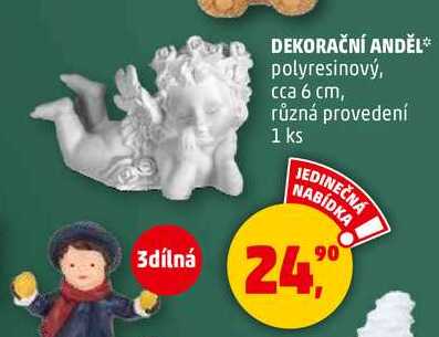 DEKORAČNÍ ANDĚL, 1 ks
