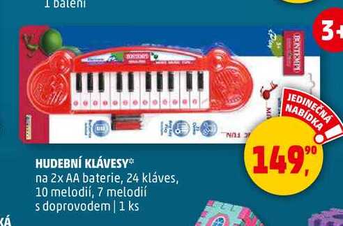 HUDEBNÍ KLÁVESY, 1 ks