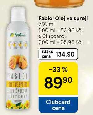 Fabiol Olej ve spreji, 250 ml  