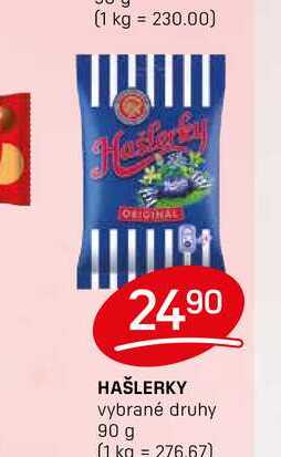 HAŠLERKY vybrané druhy 90 g