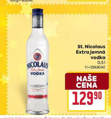 St. Nicolaus Extra jemná vodka 0,5l