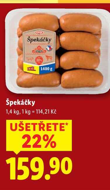 Špekáčky, 1400 g 