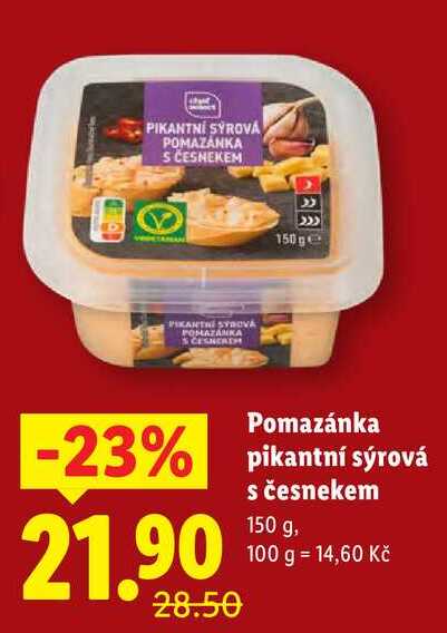 Pomazánka pikantní sýrová s česnekem, 150 g