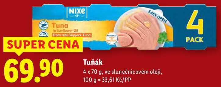 Tuňák, 4x 70 g