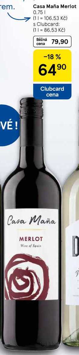 Casa Maña Merlot, 0,75 l