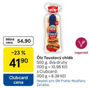 Ölz Toustový chléb, 500 g. dva druhy