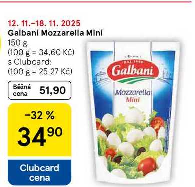 Galbani Mozzarella Mini, 150 g 